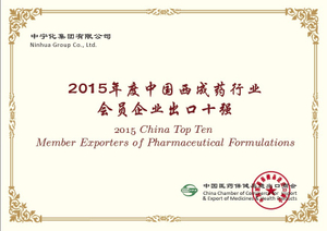 Top 10 Pharm export 2015